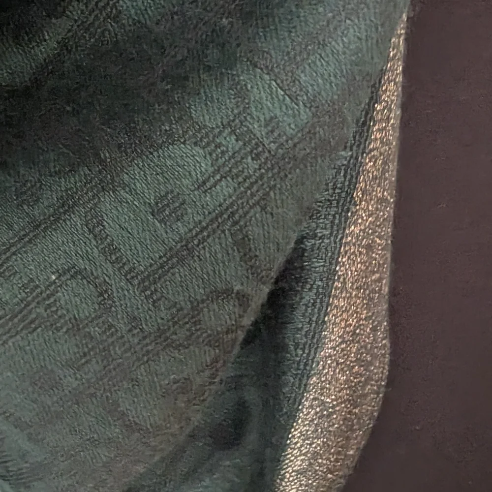 Dior Green and Gold Scarf